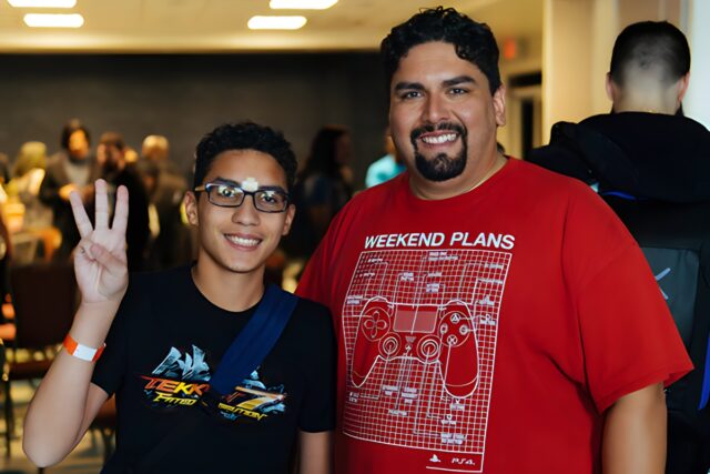 KingReyJr with father KingReySr