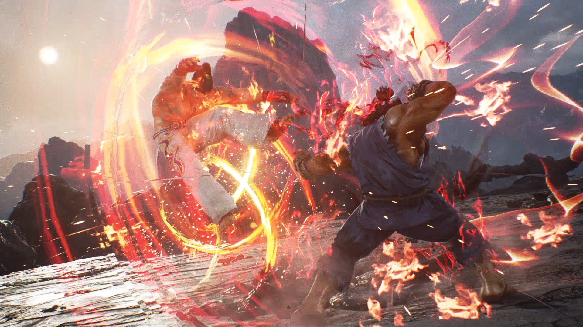 Tekken 7 Akuma fireballs